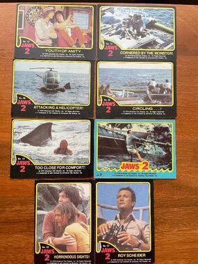 Topps Jaws 2 1978 Trading Card - lot of 8
